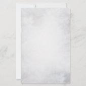 冬のかわいい雪だるまの写真 – クリスマス 便箋 (裏面)