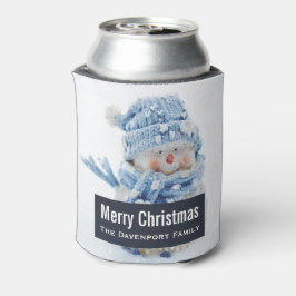 冬のかわいい雪だるまの写真 – クリスマス 缶クーラー