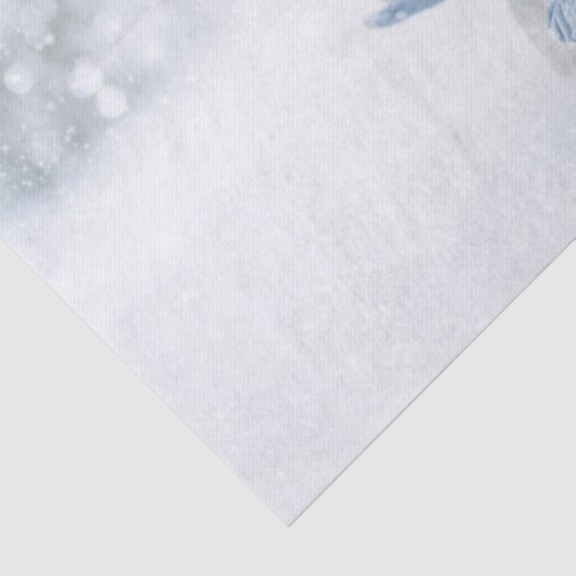 冬のかわいい雪だるまの写真 – クリスマス 薄葉紙 (詳細)