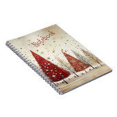 冬のかわいらしノート ノートブック (右側)