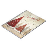 冬のかわいらしノート ノートブック (左側)