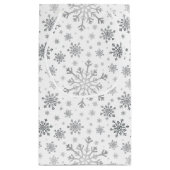 冬のかわいらし白銀のクリスマスの雪 スモールペーパーバッグ (裏面)