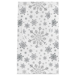 冬のかわいらし白銀のクリスマスの雪 スモールペーパーバッグ