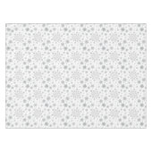 冬のかわいらし白銀のクリスマスの雪 テーブルクロス (正面(横))