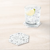 冬のかわいらし白銀のクリスマスの雪 ペーパーコースター (インサイチュ)