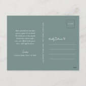 冬のかわいらし紅葉クリスマスツリー | Little Deer シーズンポストカード (裏面)