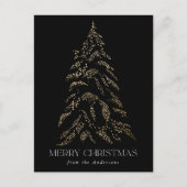 冬のきらめく松メリークリスマスノンフォト シーズンポストカード (正面)