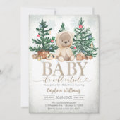 冬のくまの赤ちゃんお披露目会 Baby It's Cold Outside 招待状 (正面)