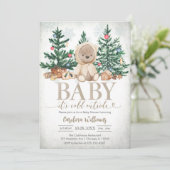 冬のくまの赤ちゃんお披露目会 Baby It's Cold Outside 招待状 (スタンド正面)