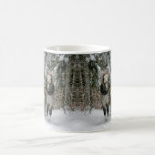 冬のそりの乗り心地カラーイメージ コーヒーマグカップ (中央)