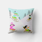 冬のそりピロー クッション (裏面)