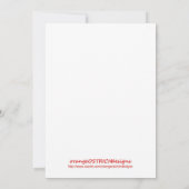 冬のそりベビーシャワー招待状 招待状 (裏面)