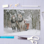 冬のそり乗りカラーイメージ 薄葉紙 (クラフト)