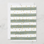 冬のそり雪のクリスマスパーティー 招待状 (裏面)