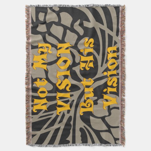 冬のための完璧な未来的ビジョン スローブランケット (正面縦)