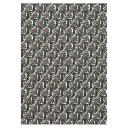 冬のどんぐり テーブルクロス (正面)