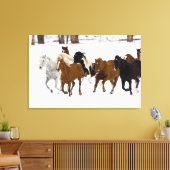 冬のの走馬の景色 キャンバスプリント (インサイチュ (リビング))