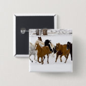 冬のの走馬の景色 缶バッジ (正面&裏面)