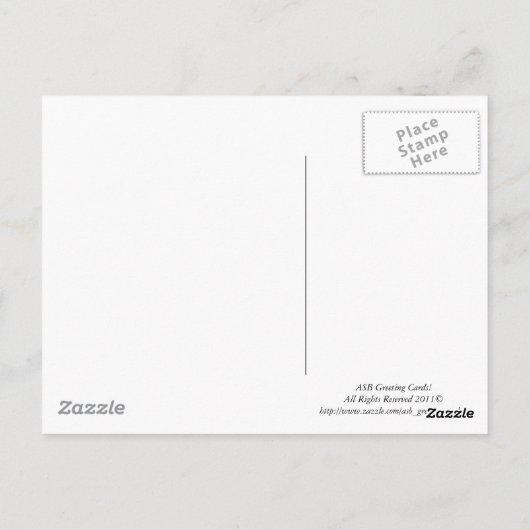 冬のはがき！ ポストカード (裏面)