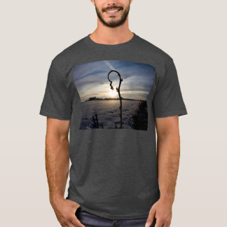 冬のひまわりの花 Tシャツ