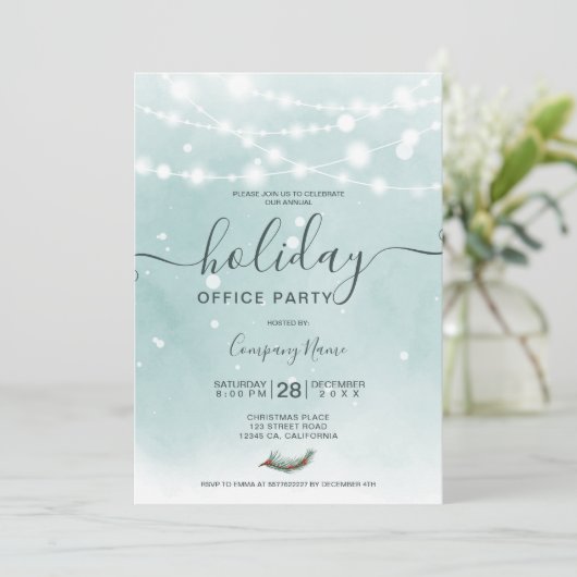冬のアイスブルーは雪の休日を点灯企業の 招待状 (スタンド正面)