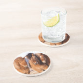 冬のアイスランドの馬 コースター (側面)
