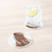 冬のアイスランドの馬 コースター (側面)