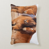 冬のアイスランド馬 アクセントクッション (正面(垂直))