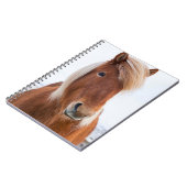 冬のアイスランド馬 ノートブック (左側)