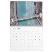 冬のアイスランド カレンダー (3月 2026)