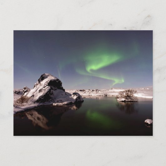 冬のアイスランド ポストカード (正面)