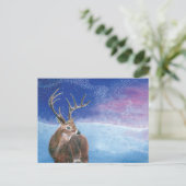 冬のアカシカ（鹿の子鹿） シーズンポストカード (スタンド正面)