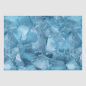 冬のアクアブルーアイススノーフレークのクリスマス 薄葉紙 (正面)