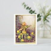 冬のアコナイト妖精 ポストカード (スタンド正面)