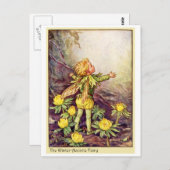 冬のアコナイト妖精 ポストカード (正面/裏面)