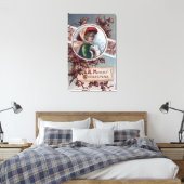 冬のアパメリーレルを着たクリスマス・キッド キャンバスプリント (インサイチュ (寝室))