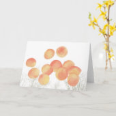 冬のアプリコットの夢 カード (黄色い花)