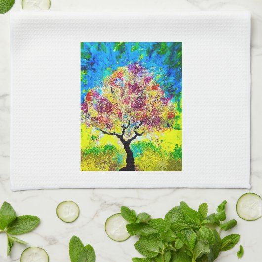 冬のアプローチータオル キッチンタオル (折り畳み)