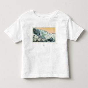 冬のアメリカの滝の眺め# 2 トドラーTシャツ