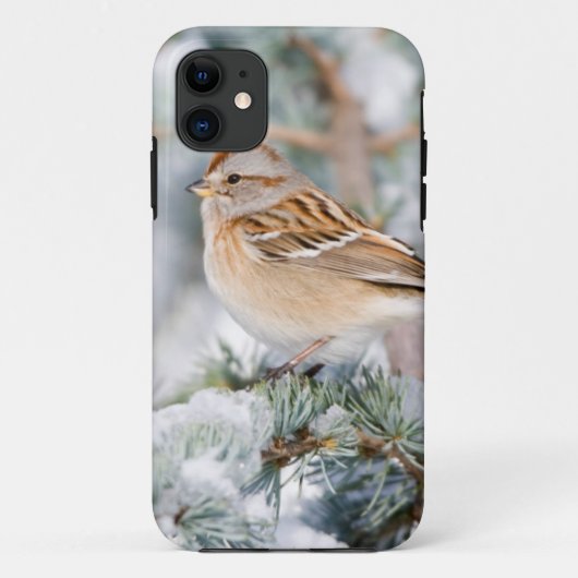 冬のアメリカンツリースパロー Case-Mate iPhoneケース (裏面)