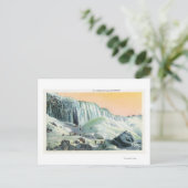 冬のアメリカ滝の表示# 2 ポストカード (スタンド正面)