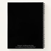 冬のアラスカのトーテムポール写真デザイン ノートブック (裏面)