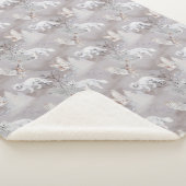 冬のアルティックキツネスノーウィークフクロウ北野生動物 シェルパブランケット (3/4)