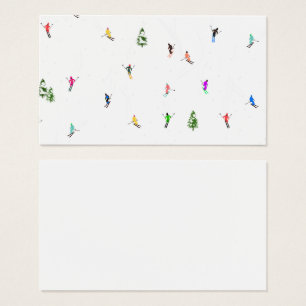 冬のアルパインスキーヤースキーパターン