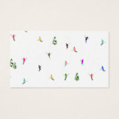 冬のアルパインスキーヤースキーパターン (正面)