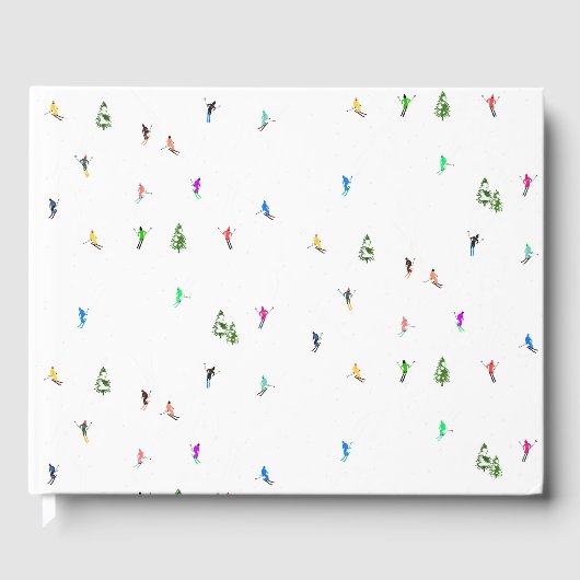 冬のアルパインスキーヤースキーパターン ゲストブック (正面)