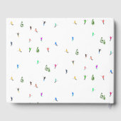 冬のアルパインスキーヤースキーパターン ゲストブック (裏面)