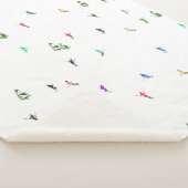 冬のアルパインスキーヤースキーパターン シェルパブランケット (3/4)