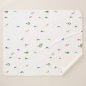 冬のアルパインスキーヤースキーパターン シェルパブランケット (正面(横))