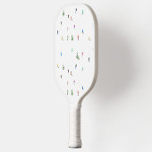 冬のアルパインスキーヤースキーパターン ピックルボールラケット (左)